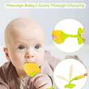 Teething Toys for Babies, 5 Pack Silicone Baby Teethers, Frozen Baby Teething Toys, Fruit Shape, BPA-Free, Natural Organic Soft & Textured