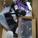 BlessReach Steerable Knee Walker Deluxe Medical Scooter for Foot Injuries Compact Crutches, with Dual Rear on-Wheel Brake and Shock Absorption Under The Knee pad（Purple）