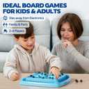 Magnet Game, Magnetic Games Chess, Board Games for Kids 6-8-12, Magnet Chess Kid Games, Family Board Games for Kid and Adults, Magnetic Game with 40 Pieces, Fun Birthday Gifts for Kids (Blue)