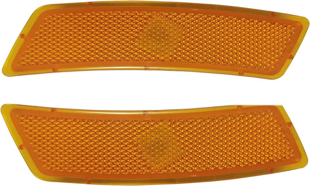 Amber Lens Front Bumper Side Marker Light Lens Housing Compatible with VW Beetle 2012-2019 Tiguan 2018-2021