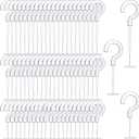 Tenare 3000 Pieces Plastic J Hook Fasteners Hanging Clothing J Hook Tag Fasteners for Label, Standard Tagging Barbs, 3 Sizes, 1.5, 2.2, 2.8 Inch