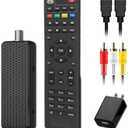 Mini Digital Converter Box for TV,1080P Digital TV Tuner Box with HDMI Output, 3RCA Output, Recording and Playback, USB Multimedia Player, ATSC Tuner, 2in1 Remote Control Included