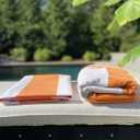 Towels, Quick Dry, Sand Resistant, Light Weight and Compact (Thin Stripe Green, 78 x 35 Towel)
