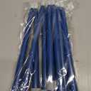 Macarrie 24 Packs Flameless Taper Candles Battery Operated Fake 11 Inch Long Candlelight LED Flameless Candlesticks Flickering Tapered for Spring Summer Wedding(Blue)