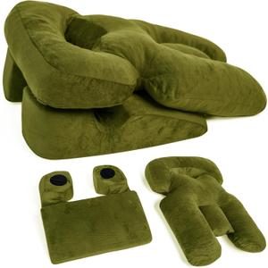 Zomaple Face Down Chair After Eye Surgery  Memory Foam, Washable Cover, & Ventilated Design  Facedown Pillow for Sleeping, BBL Equipment, Retinal & Vitrectomy Recovery (Brown)