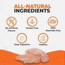 Canine Naturals Chicken Recipe Chew - Rawhide Free Dog Treats - Made From USA Raised Chicken - All-Natural and Easily Digestible - 10 Count of 5 Inch Stick