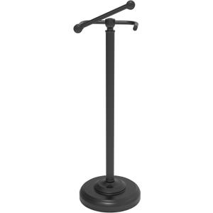 Black Toilet Paper Holder Stand, Matte Black Toilet Paper Holder Free Standing, Post Pivoting Design & Stable Weighted Base SUS304 Stainless Steel for Bathroom(Mega Roll)