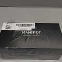 MANSPOT Manscape Groin & Body Hair Trimmer for Men, Electric Ball Pubic Trimmer Shaver,Manscape Kit with 4 Guard,Replaceable Ceramic Blade Heads,Waterproof Wet/Dry Shaver,90 Minutes Shaving