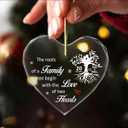 2 x 20th Anniversary Ornament,Happy 20th for Couple,20 Years of Marriage Crystal Hanging Ornament Decoration