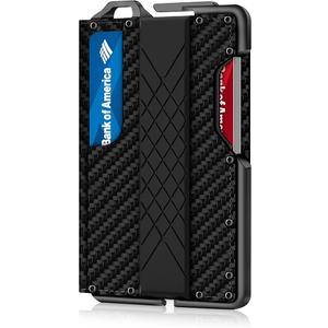 Tactical Minimalist Wallet for Men, Slim RFID-Blocking Metal Card Holder, Front Pocket Men’s Leather Dapper Bifold Wallet with Money Clip with Keychain Tactical Minimalist Wallet for Men, Slim RFID-Blocking Metal Card Holder, Front Pocket Men’s Leather Dapper Bifold Wallet with Money Clip with Keychain