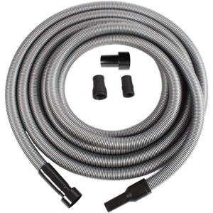 Cen-Tec Systems 94159 Premium 30 Ft. Shop Vacuum Hose with Power Tool Adapter Set Silver