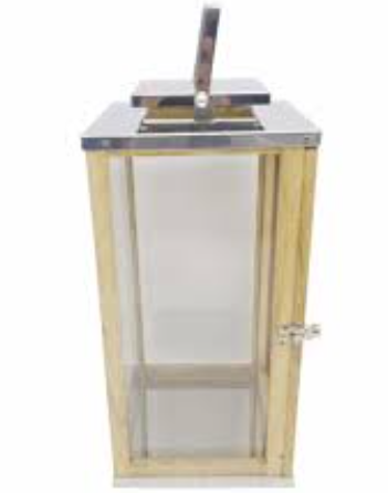 Wooden Lantern Brown with Metal Handle,Hurricane Lantern, Farmhouse Lantern for Party, Deck, 14'