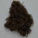 Mens Light Brown Curly Wig Short Fluffy Brown Rocker Wigs Synthetic Halloween Cosplay Costume Hair Wigs For Male Guys (Light Brwon)