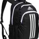 adidas Creator Laptop Backpack for Women and Men, Comfortable and Durable Small Athletic Bag, Black/White, One Size