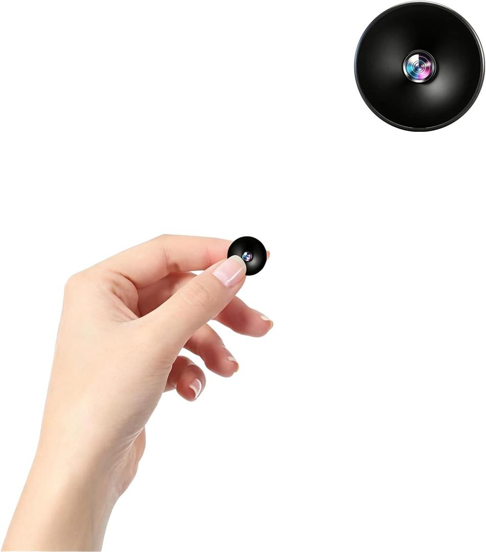 Hidden Camera with Audio/Video Small Spy WiFi Security Secret System Smart Home Indoor Wireless Outdoor Nanny Night Vision Motion Detection Baby Monitor Pet Doorbell Seguridad (1, black, mini)