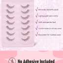 Frihappy Natural Fake Lashes Wispy False Eyelashes Natural Look C Curl HP-65