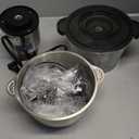 GANIZA Food Processors, Electric Food Chopper with Meat Grinder & Vegetable Chopper - 2 Bowls (8 Cup+8 Cup) with Powerful 450W Copper Motor - Includes 2 Sets of Bi-Level Blades for Fruits/Meat/Nuts (Black)