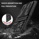 Phone Case for Galaxy A23 Case, Samsung A23 SM-A235M Case with Screen Protector, Wallet Detachable Credit Card Holder Built-in Stand Protective Phone Cover for Samsung Galaxy A23 Black