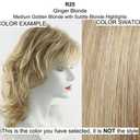 Voltage Petite Cap Wig Color SS23/61 Short Bold Textured Layers Vibralite Synthetic Fiber Wispy Bangs Capless Flared Neckline Women Bundle MaxWigs Hairloss Booklet