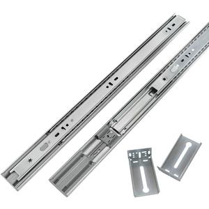 LONTAN 1 Pair 22" Side Mount Soft Close Drawer Slides 3 FOLD Full Extension Drawer Glides - 4502S3-22 Heavy Duty Ball Bearing Cabinet Rails with Rear Mounting Brackets 100 LB Capacity (soft close-22inch)