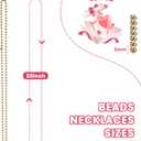 2 x 48 Pack 33 Inch Gold Mardi Gras Plastic Beads Necklaces - Party Favors for Parade Throws, Festival Decorations, Wedding, Birthday Celebrations & Costume Dress Up