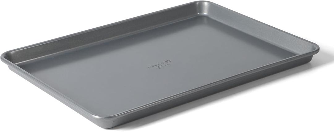 Calphalon Titan Steel Core PFA Free Nonstick 17 x 12 Cookie Sheet Baking Pan, Heavy Duty Reinforced Steel Bakeware for Even Heating, Oven Safe Baking Tray for Cookies