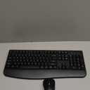 Wireless Keyboard and Mouse Combo, Full-Sized 2.4GHz Wireless Keyboard with Comfortable Palm Rest and Optical Wireless Mouse for Windows, Mac OS PC/Desktops/Computer/Laptops (Black)