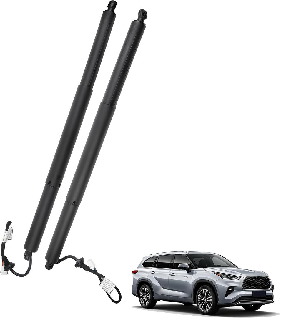 Dasbecan Tail Gate Lifter Support Cylinder Compatible with Toyota Highlander 2020-2023 Electric Rear Hatch Lift Liftgate Replace 68920-0E050 D3310L LH 68910-0E070 D3310R 689100E130 RH 2PCS