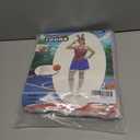 7PCS Womens Halloween Bunny Basketball Jersey Set-with Skort,Gloves, Headband, Wristbands, Socks, Hair Hoop & Tail (M)