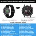22mm Nylon Watch Bands for Garmin tactix 8/Fenix 8 pro 47mm/Fenix E/Fenix 7/Fenix7 Pro/Fenix 6 Pro/Fenix 6,QuickFit Sport Band for Fenix5/Fenix 5 Plus/Forerunner 970/965/945/Descent G2/G1 Solar