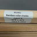 XIUXIU Bamboo Roller Shades Roman Shades for Window Roll Up Blinds for Home Light Filtering Indoor Outdoor Patio A48 W x 48" H