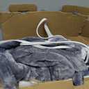 Homemate Heated Electric Blanket Dual Controller,10 Hours Auto Off,5 Heating Levels Fast Heating,Double Flannel Soft and Comfortable,Machine Washable,ETL Certified(Queen Size 84"x 90" Grey)