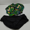 2 Pairs Lot American Apparel High Waist Brief Ladies Bathing Suit Bottom M SWIM