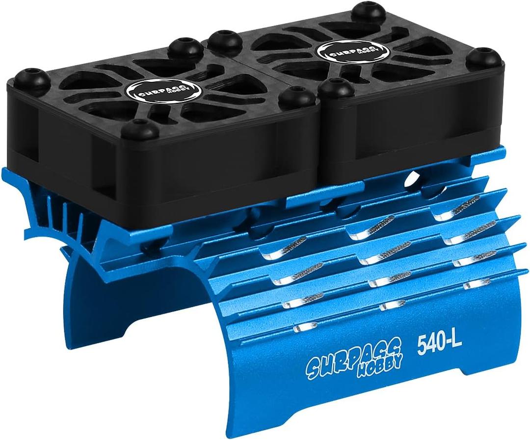 RC Car Cooling Fans 30mm 28000rpm Motors Fan with Metal Heatsink 3650 3660 540 550 Brushless Motor Update Parts for 1/10 RC Truck Diameter 36-38mm Brushless Motor