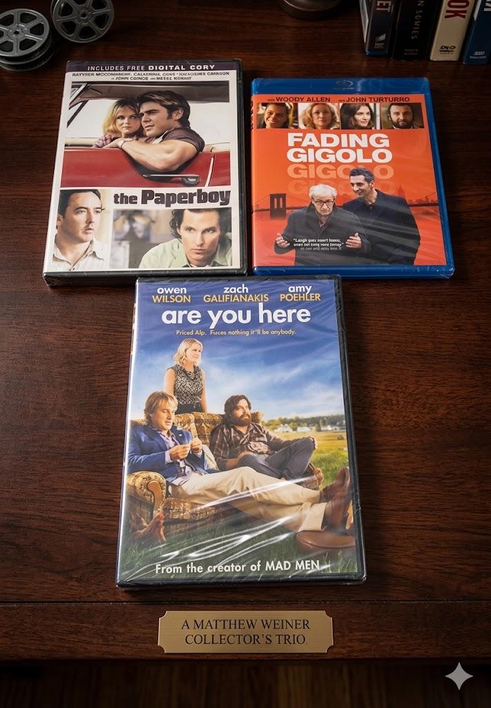 Fading Gigolo, The PaperBoy And Are You Here (Blu-ray)