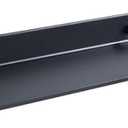 Black Metal Wall Mounted Floating Shelves Ledge,Space Saving Rustproof Aluminum Bathroom Shelf Wall Mount Shelving Extra Strong Floating Shelves Storage Rack(30CM,Pack of 1pcs)