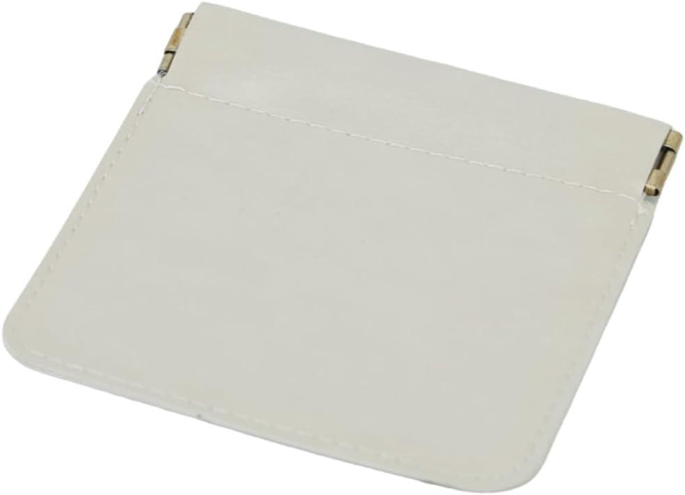 Jewelry Storage Pouch, White Leather, Small