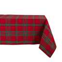 DII Farmhouse Christmas Plaid Dining Table & Kitchen Décor, Holiday Tablecloth, 60x84, Red & Green