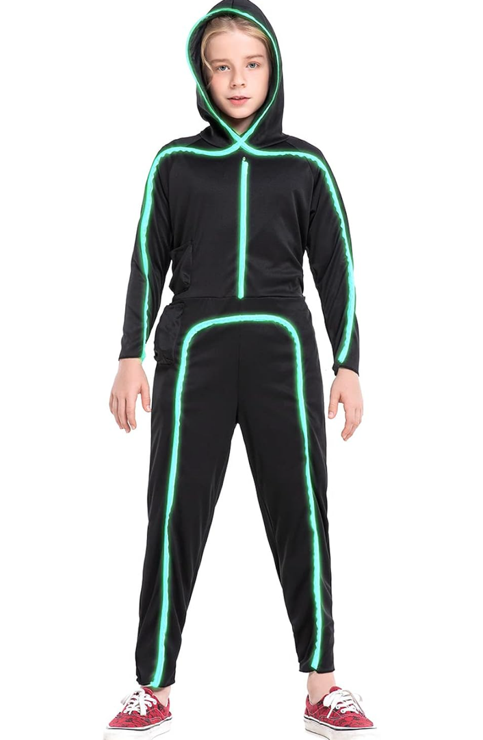 HSCTEK Light Up Child Stick Figure Costume S