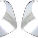 HECASA Pair Headlight Bezel Compatible with 1978-1981 Chevy Chevrolet Camaro Z28 Headlamp Trim Driver Passenger Side Chrome Silver ABS Plastic