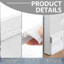 Hushee 2 Pack 48 Inches Metal Rubber Door Sweep, Double Rubber Seal Aluminum Door Sweep High Sealing Draft Stopper, Weatherproof Sound Insulation Indoor Outdoor Use for Residential Commercial (White)
