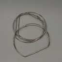 Dunzoom 4 Pcs Loose Leaf Binder Book Rings D-Shaped Binder Rings Large Nickel Plated Steel Book Keychain Key Washi Tape Organizer for Home Office Cards Receipts Photos Files DIY Craft Supplie (8 Inch)