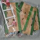 Geetery 6 Pcs Derby Decorations Horse Racing Table Centerpieces Wooden Derby Tiered Tray Decor Race Day Centerpiece Set Jockey Theme Decorations for Birthday Home Celebration Events Table Decor