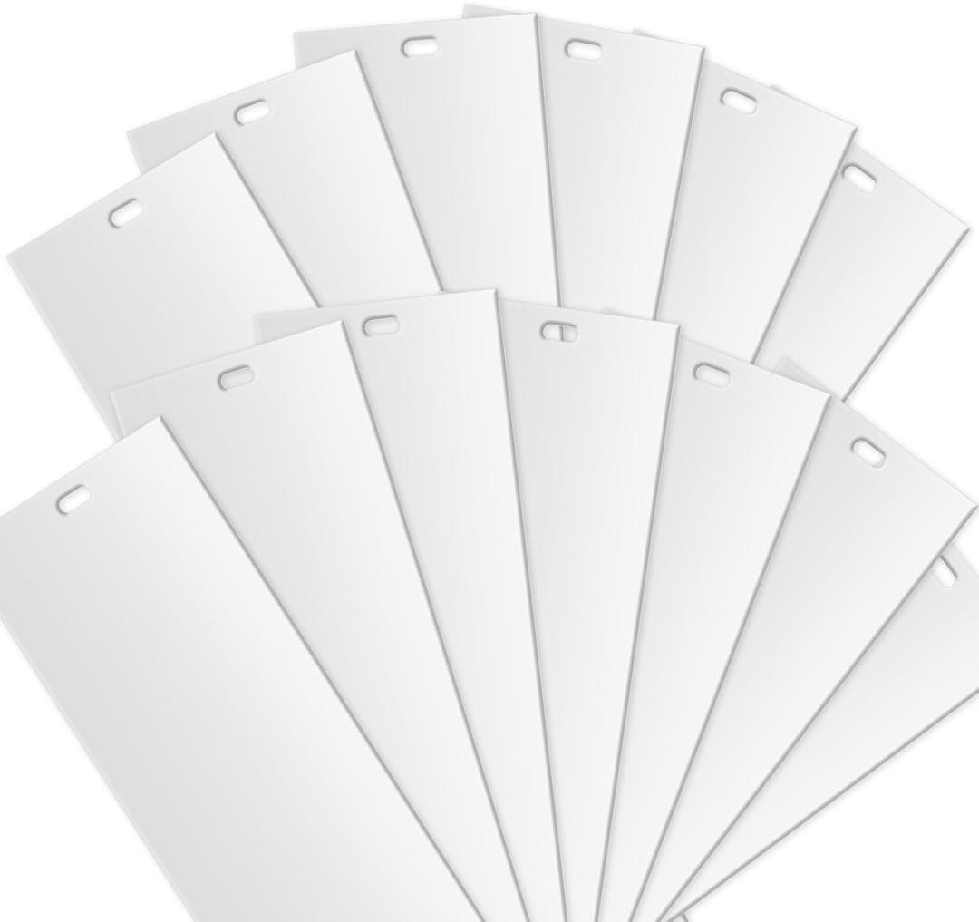25Pcs 82.5" Vertical Replacement Blinds PVC Vertical Window Blinds Replacement Slats Parts for Sliding Glass Door Patio Door Window