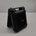 Solar Fan with LED Lantern - Battery Powered with Solar Panel, 90 Adjust, 3 Speed & Timer, 40Hrs Cooling, Rechargeable Battery Operated, Solar Powered for Camping Outdoor Fishing Travel RV Hurricane (10 inch, Black)