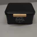 Dryer Sheet Holder Container for Laundry Room Organization, Farmhouse Laundry Organization and Storage, Metal Dryer Sheet Dispenser for Laundry Room Decor (Black)