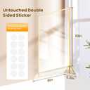 Gold Frames 8X10 Acrylic Sign Holder Double-Sided Picture Frames for Menu, Wedding Table Number, Christmas Photos With Removable Round Stickers - 6 Pack