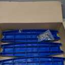 3 Pcs 18" Pool Ladder Steps Replacement Universal Swimming Pool Ladder Steps for Inground and Above Ground Heavy Duty Molded Plastic Stairs with 6 Pcs Stainless Steel Bolts (Blue)
