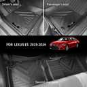 Custom for 2019-2024 2025 Lexus ES Floor Mats Cargo Trunk Liner Set TPE Rubber Protection Mat ES350 ES300H 250 Accessories (for 2019-2025 Lexus ES)