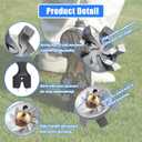 25 Pcs Golf Spikes Replacements Set with 20 Golf Shoe Cleats and 5 Spike Tool for Lawn Cricket Shoe Player Lover (Grey)